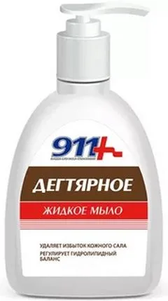 911 МЫЛО ДЕГТЯРНОЕ АНТИБАКТЕРИАЛЬНОЕ фл 250мл Россия Твинс Тэк