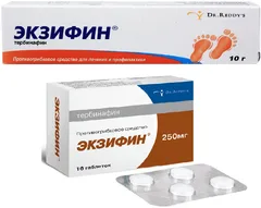 ЭКЗИФИН таб 250мг х16 Индия Dr.Reddy"s Lab
