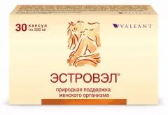 ЭСТРОВЭЛ капс 520мг х30 Россия Внешторгфарма