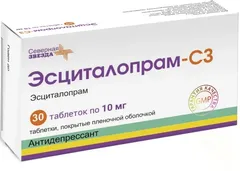 ЭСЦИТАЛОПРАМ-СЗ таб 10мг х30 Россия Северная звезда