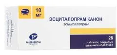 ЭСЦИТАЛОПРАМ таб дисп 10мг х28 Россия Фармасинтез Тюмень