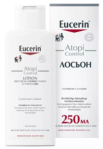 ЭУЦЕРИН ATOPICONTROL ЛОСЬОН ДЛЯ ТЕЛА ВЗРОСЛЫХ, ДЕТЕЙ И МЛАДЕНЦЕВ 250мл Германия Beiersdorf
