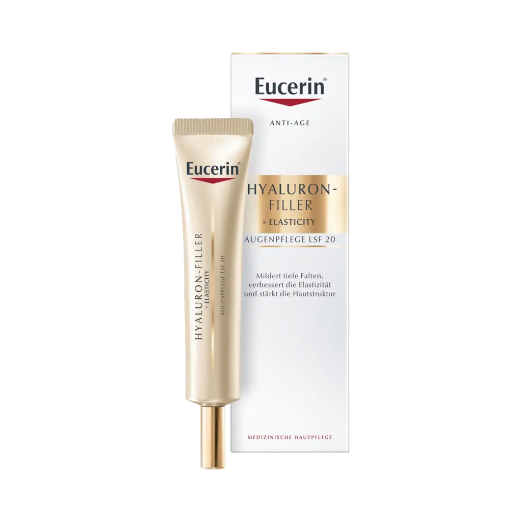 ЭУЦЕРИН HYALURON-FILLER + ELASTICITY КРЕМ АНТИВОЗРАСТНОЙ ДЛЯ КОЖИ ВОКРУГ ГЛАЗ SPF20 15мл Германия Beiersdorf