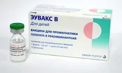 ЭУВАКС В ВАКЦИНА ДЛЯ ПРОФИЛАКТИКИ ВИРУСНОГО ГЕПАТИТА-В сусп. д/ин (фл) 10мкг/0,5мл 1доза (дет 0-15лет) х10 Корея LG Chemical