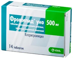 ФРОМИЛИД УНО таб п/о пролонг. 500мг х7 Словения КРКА Д.Д.НОВО МЕСТО