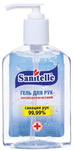 SANITELLE ГЕЛЬ АНТИСЕПТИЧЕСКИЙ ДЛЯ РУК 250мл с алоэ и витамином Е Бентус лаборатории