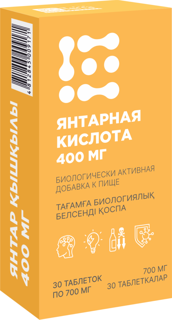 ЯНТАРНАЯ КИСЛОТА ПРЕМИУМ таб 400мг х30 Беларусь Биотерра