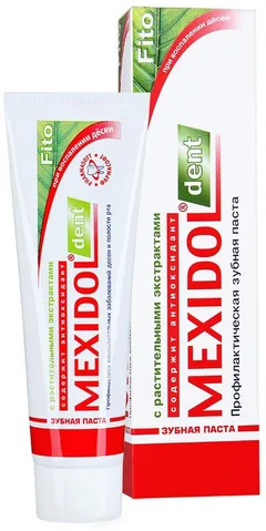 ЗУБНАЯ ПАСТА MEXIDOL DENT FITO туба 100г Россия Фармасофт